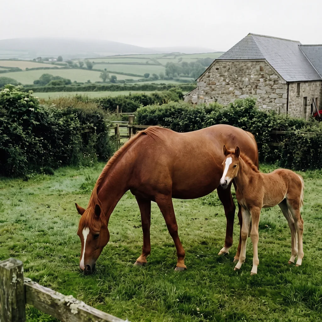 Élevage de chevaux au Haras du Parc, Nexon