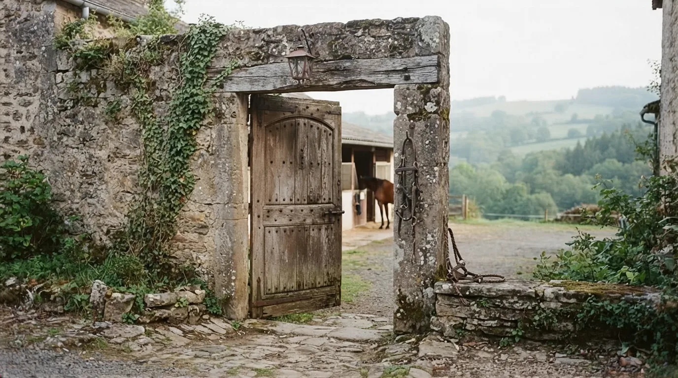 Entrée du Haras du Parc, centre équestre à Nexon